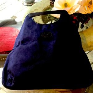 Limited Edition Rare Dark Blue Designer Celine Noevir Tote Bag